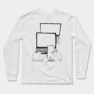 screen time Long Sleeve T-Shirt